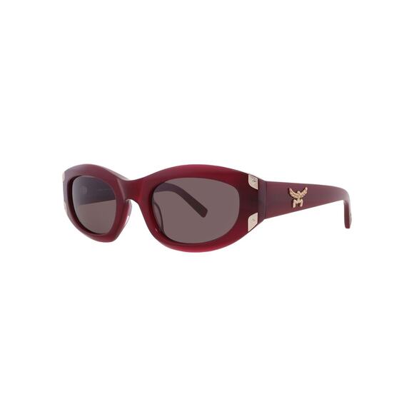 New MCM MW0006 69A Burgundy Oval Sunglasses Authentic main image 7